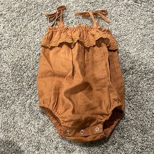 Rylee + Cru linen romper 12-18 months, NWOT